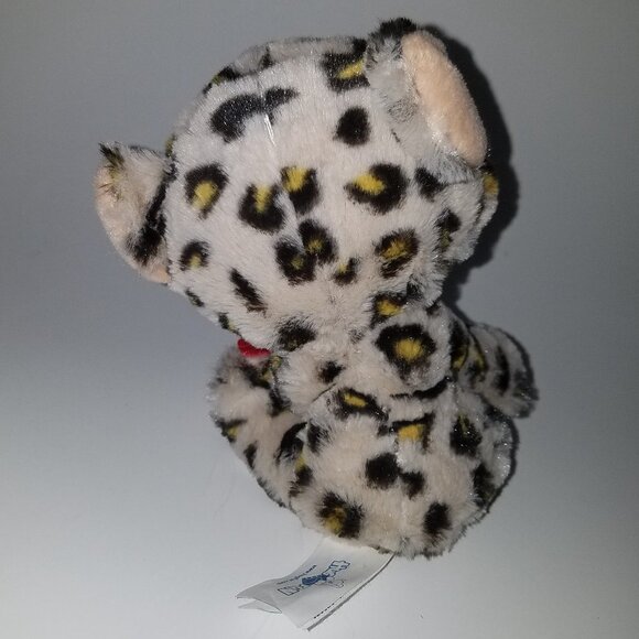 Hug Fun Jungle Leopard Plush Small 6" Stuffed Animal Toy Red Bow - Picture 5 of 8